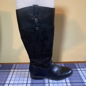 Tommy Hilfiger Black Tall Riding Boots Black 8.5 M